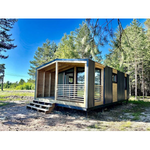 Готовый модульный дом с террасой DIP 40 м2