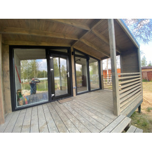 Готовый модульный дом с террасой DIP 40 м2