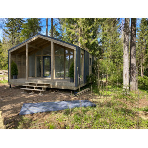 Готовый модульный дом с террасой DIP 48 м2