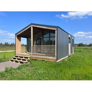 Готовый модульный дом с террасой DIP 48 м2