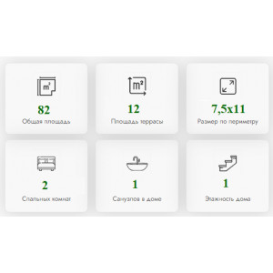 Готовый модульный дом с террасой DIP 82 м2