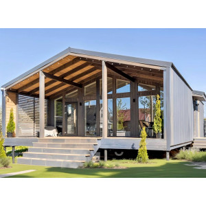 Готовый модульный дом с террасой DIP 88 м2