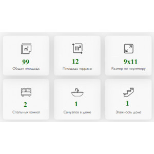 Готовый модульный дом с террасой DIP 99 м2