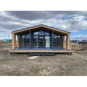 Готовый модульный дом с террасой DIP 99 м2