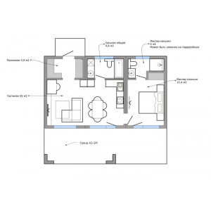 Модульный дом DV 51-2 Модульный дом DV 51-2