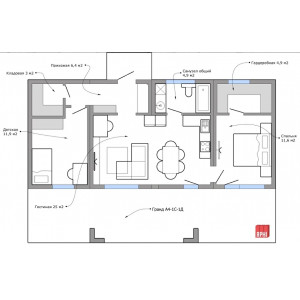Модульный дом DV 69-1