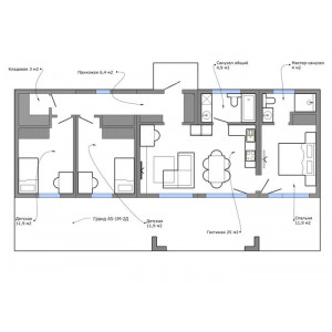 Модульный дом DV 86