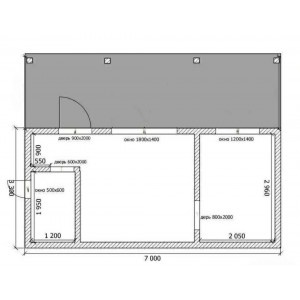 Модульный дом серии N - 21м2
